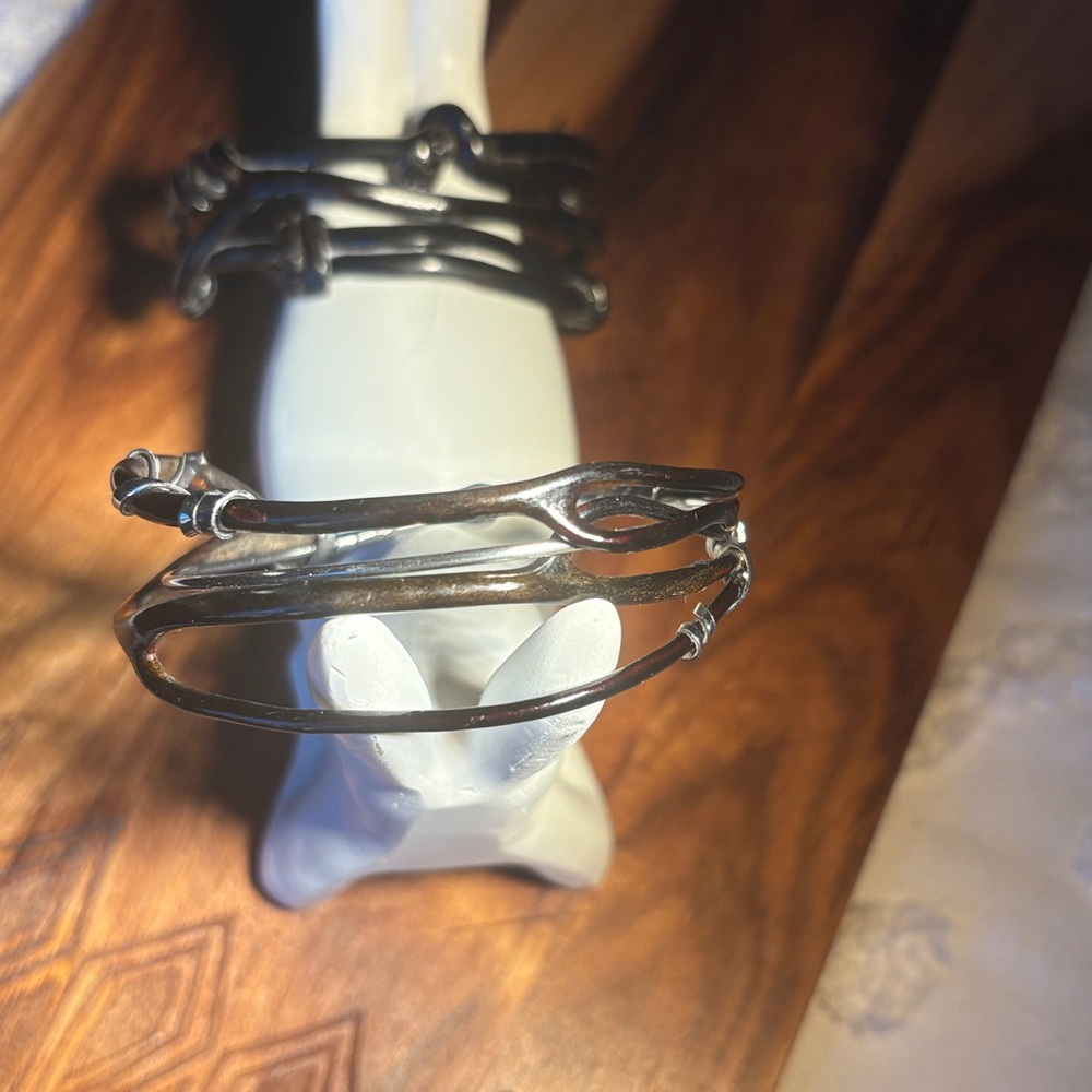 Vintage black coral bracelets